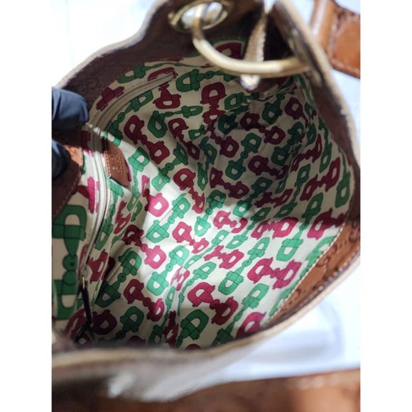 Authentic Gucci Signature-Trimmed Canvas Colbert Hobo Bag Cream/Brown - Picture 9 of 13